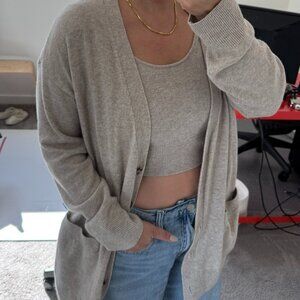 Gap Knit Cardigan and Cropped Cami Set - M